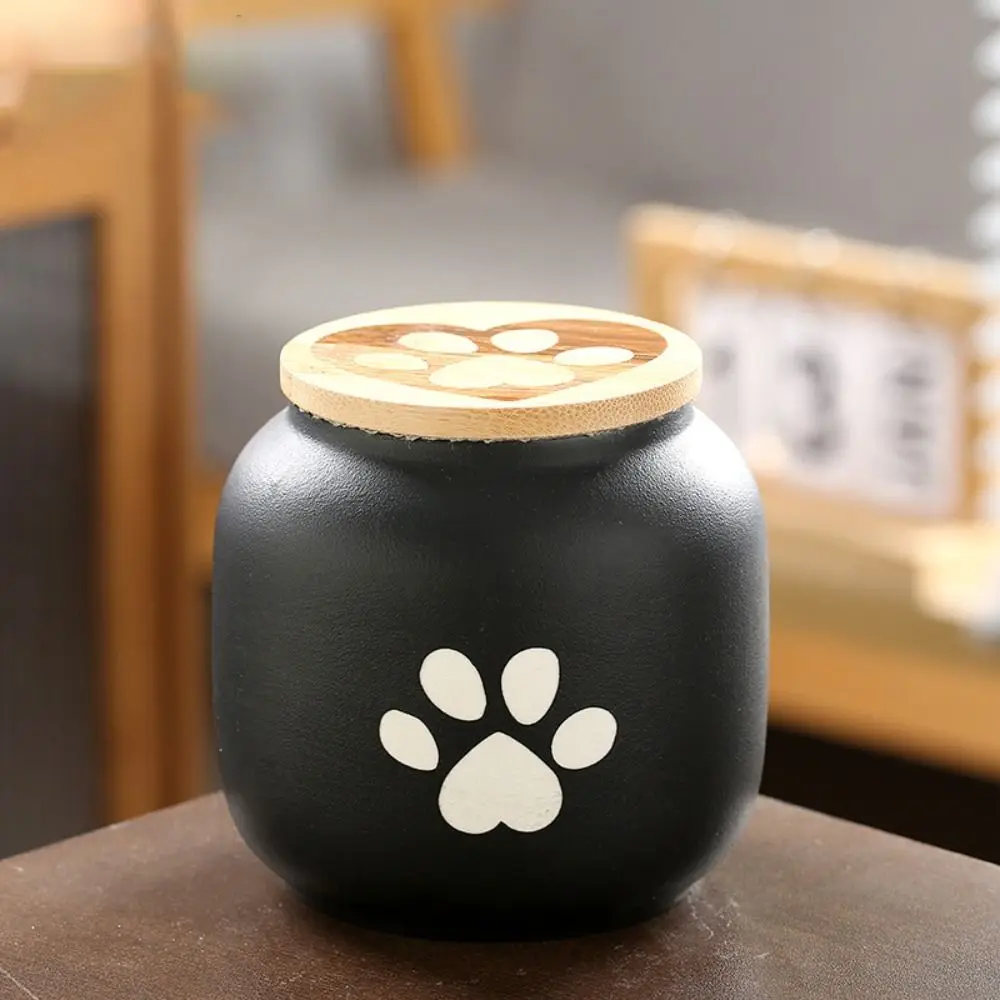 Ceramic Pet Ashes Storage Box Cute 180/500ml Dog Cat Cremation Urns Moisture Proof Dustproof Funeral Urn for Pets For Pet Ashes