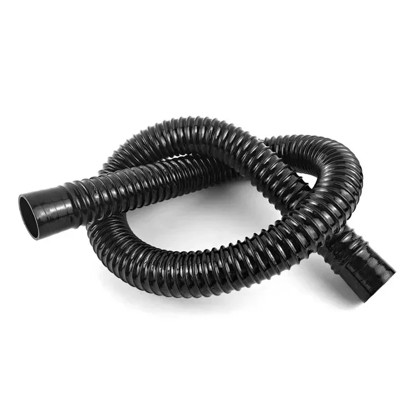 Black Flexible Corrugated Aquarium Hose Durable Fish Tank Inlet Outlet Joint Hose Water Pump Supplies Pipe Easy Install 50/100cm