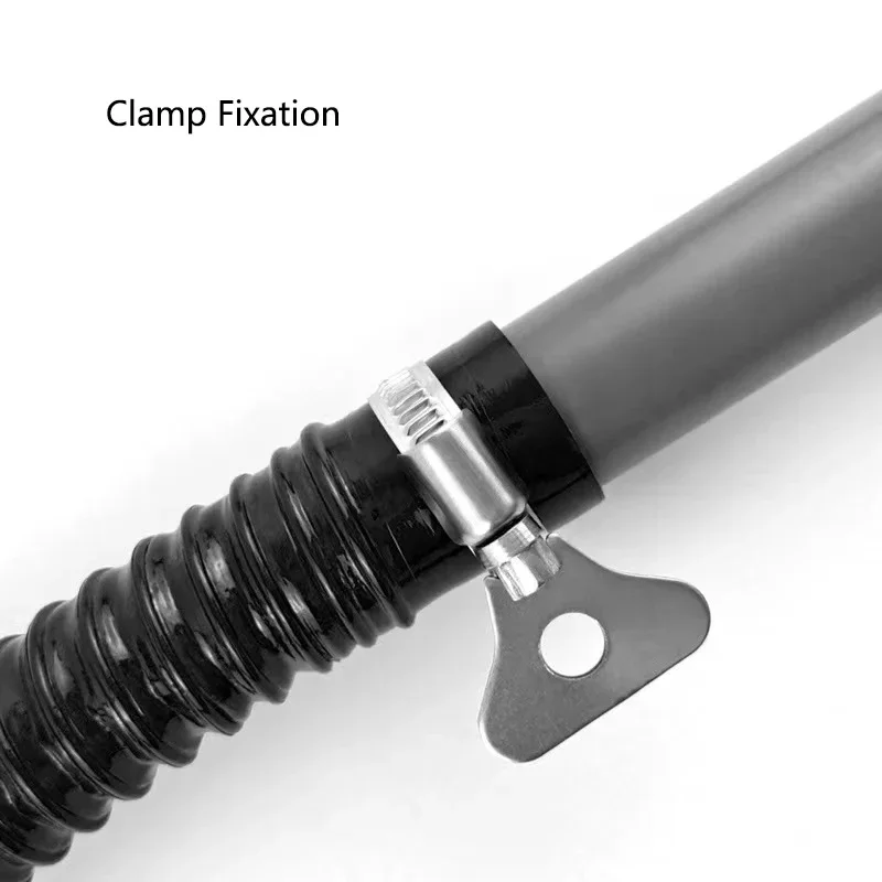 Black Flexible Corrugated Aquarium Hose Durable Fish Tank Inlet Outlet Joint Hose Water Pump Supplies Pipe Easy Install 50/100cm