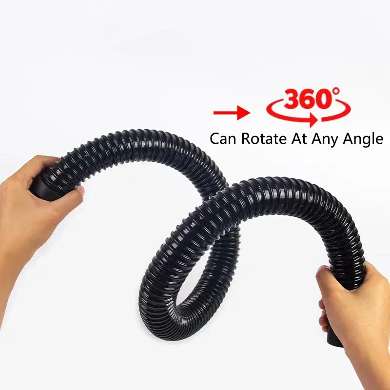 Black Flexible Corrugated Aquarium Hose Durable Fish Tank Inlet Outlet Joint Hose Water Pump Supplies Pipe Easy Install 50/100cm