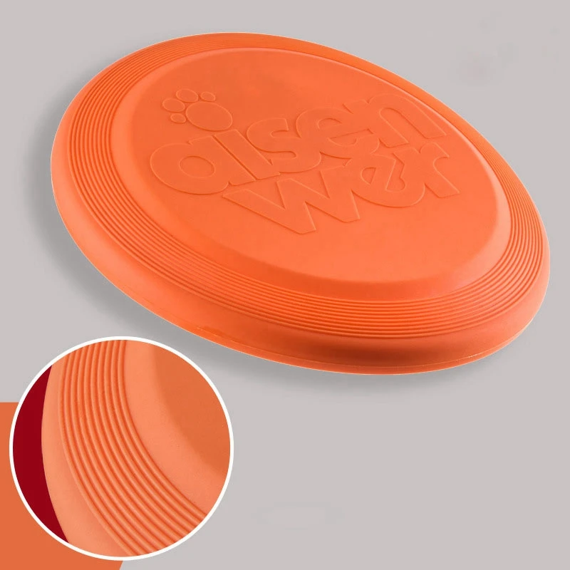 Dog Flying Disc Silicone Game Flying Discs Non-Slip Soft Anti-Chew Dog Toy Puppy Training Interactive Dog Supplies 15/19/23cm