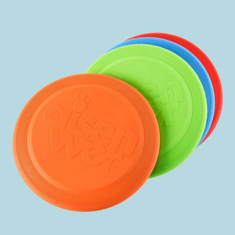 Dog Flying Disc Silicone Game Flying Discs Non-Slip Soft Anti-Chew Dog Toy Puppy Training Interactive Dog Supplies 15/19/23cm