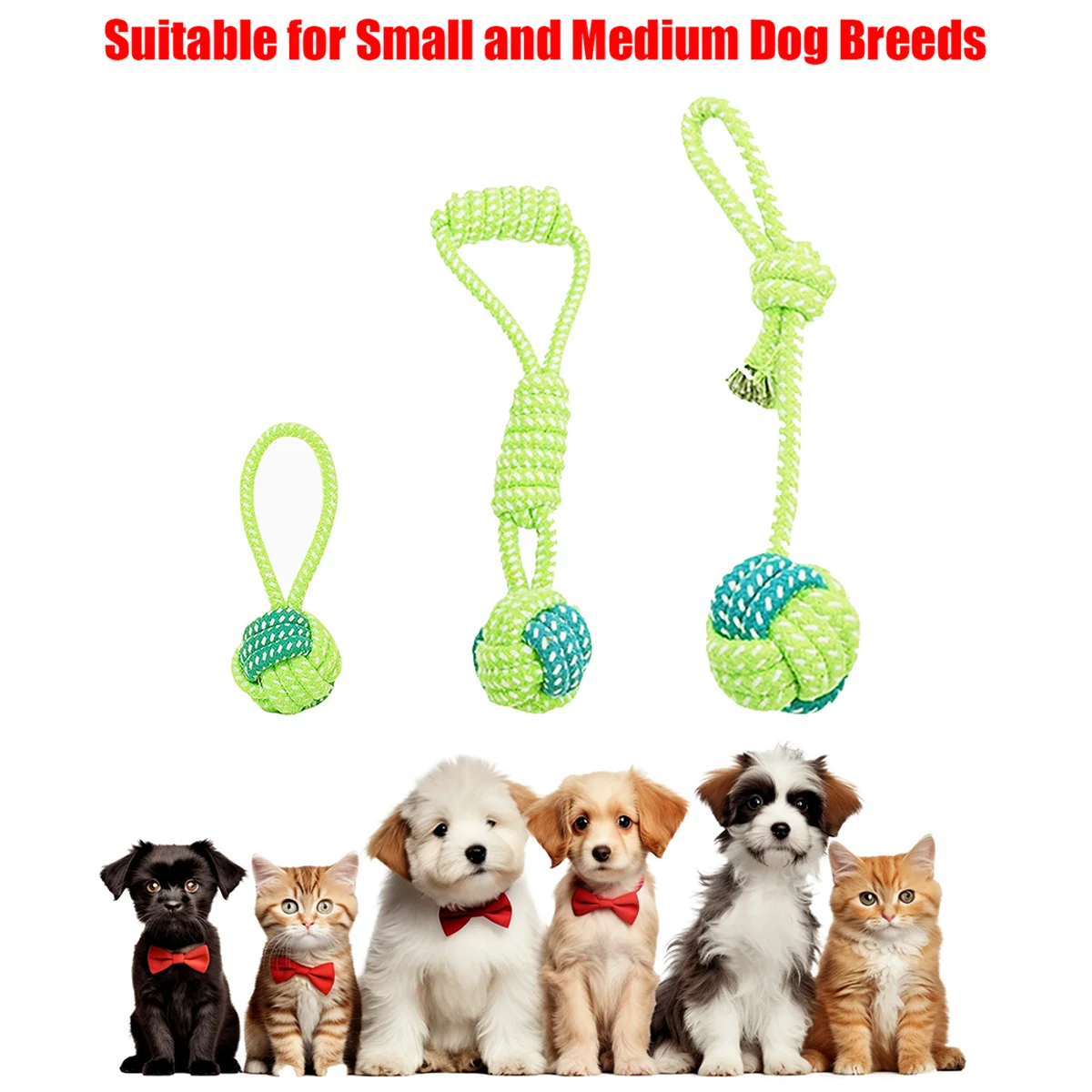 Heavy Duty Rope Toy for Power Chewers | Multi-Texture Tug-of-War & Dental Chew Dog Toy | Non-Slip Grip Indoor/Outdoor Use
