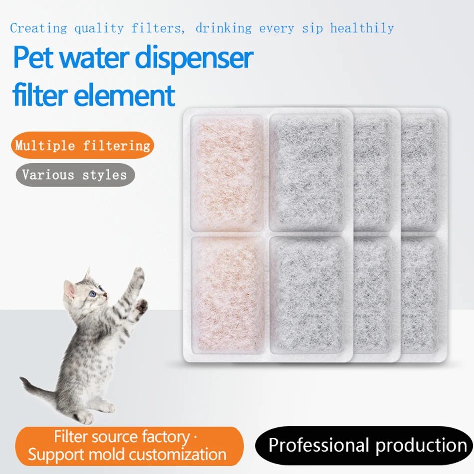 Cat Water Dispenser Filter Cartridge Pet Replacement Activated Carbon Filter Pet Care Accessory Multiple Filtration System