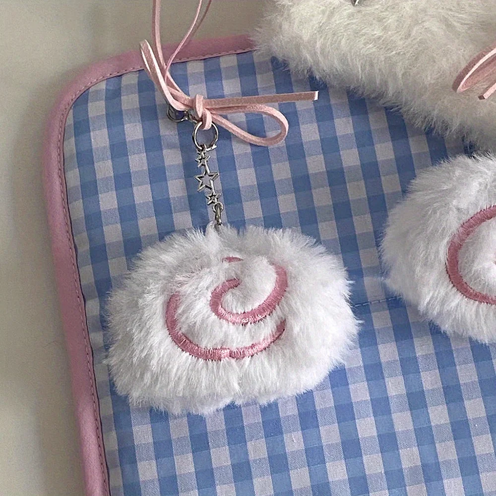 Soft Plush Keychain Set - Cute Fish Keyring & Bag Charm for Women, Handmade Key Chain Accessories for Purse/Backpack/Tote