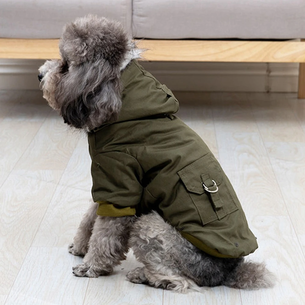 Winter Puppy Pet Dog Coat for Small Medium Dogs Thicken Warm Chihuahua Yorkies Hoodie Pets Jacket Clothing
