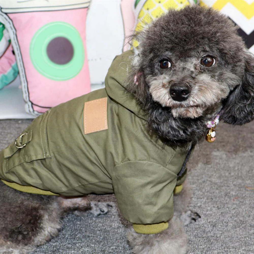Winter Puppy Pet Dog Coat for Small Medium Dogs Thicken Warm Chihuahua Yorkies Hoodie Pets Jacket Clothing