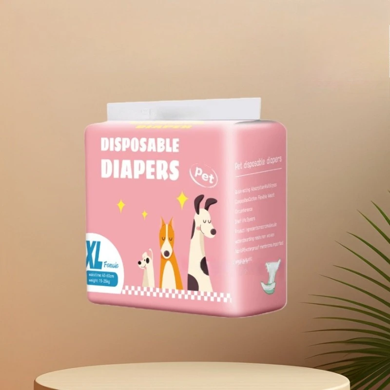 10Pcs/12Pcs Dog Diapers Males Females Disposable Nappies Pants Physiological Underwear Adjustable Leakproof Safety Pants