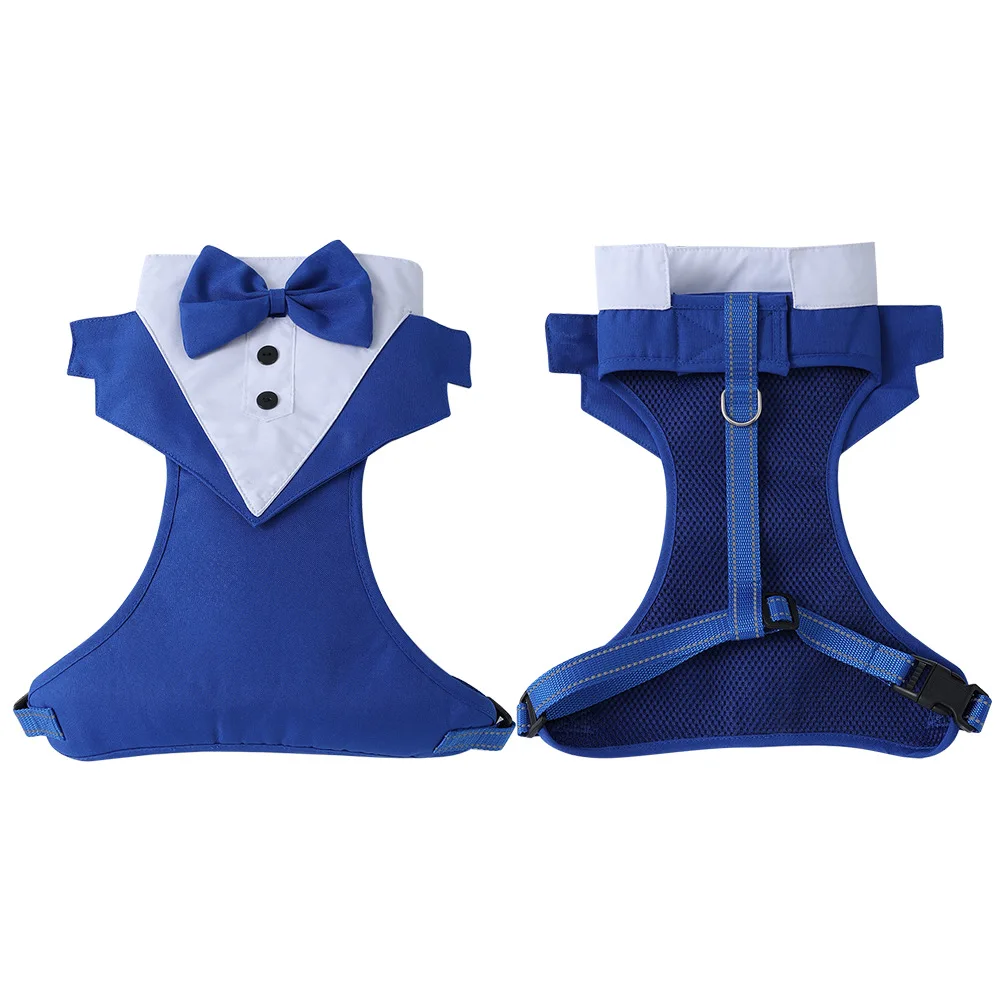 Dog Tuxedo for Wedding Outfit, Dog Suit and Tie Costumes for Birthday, Cosplay, Christmas Party, Pet Formal Wear with Bowtie