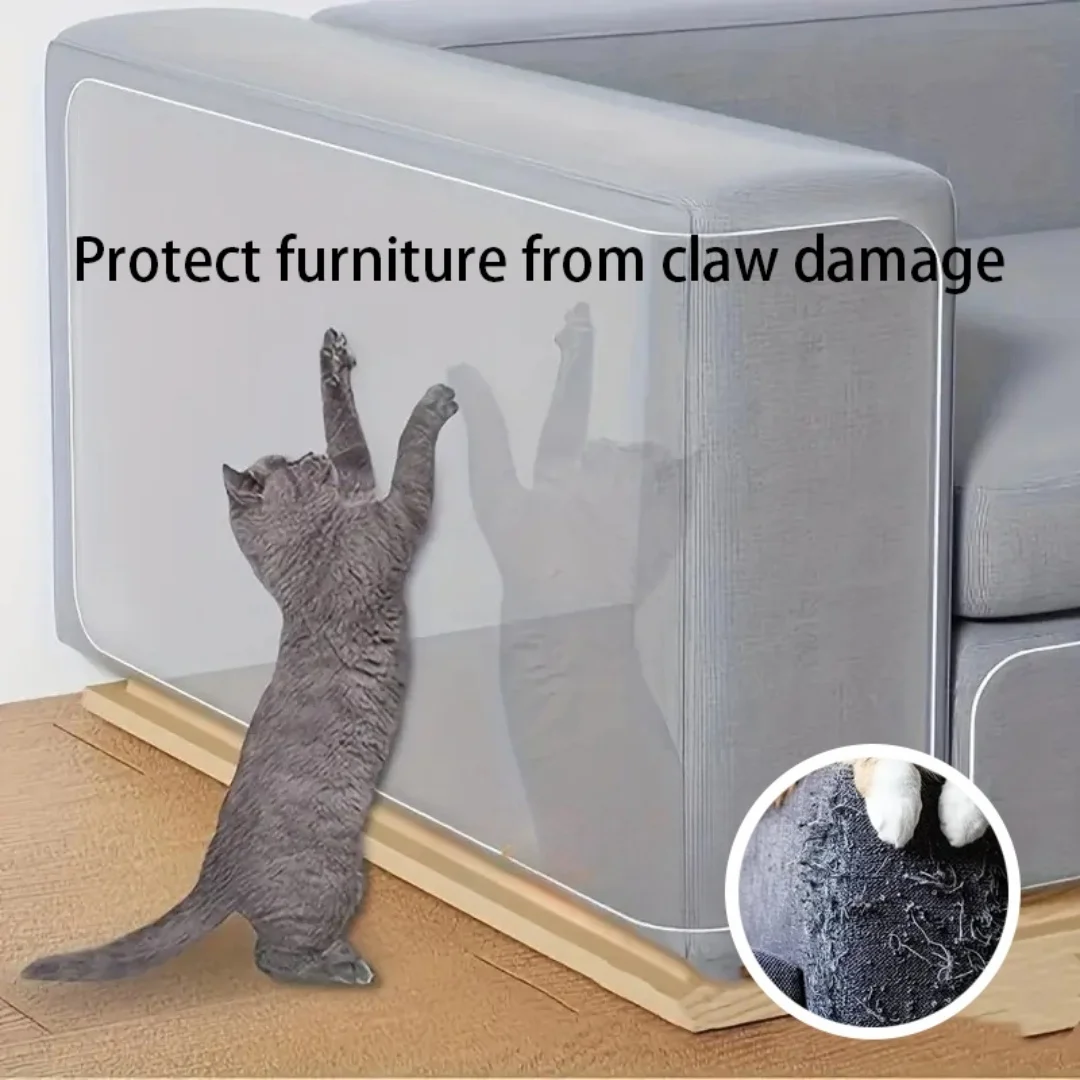 1pc 3/2m Transparent Accessories for Cats Furniture Protection Cover Anti-scratch Cats Sofa Self-adhesive Cat Supplies Pet