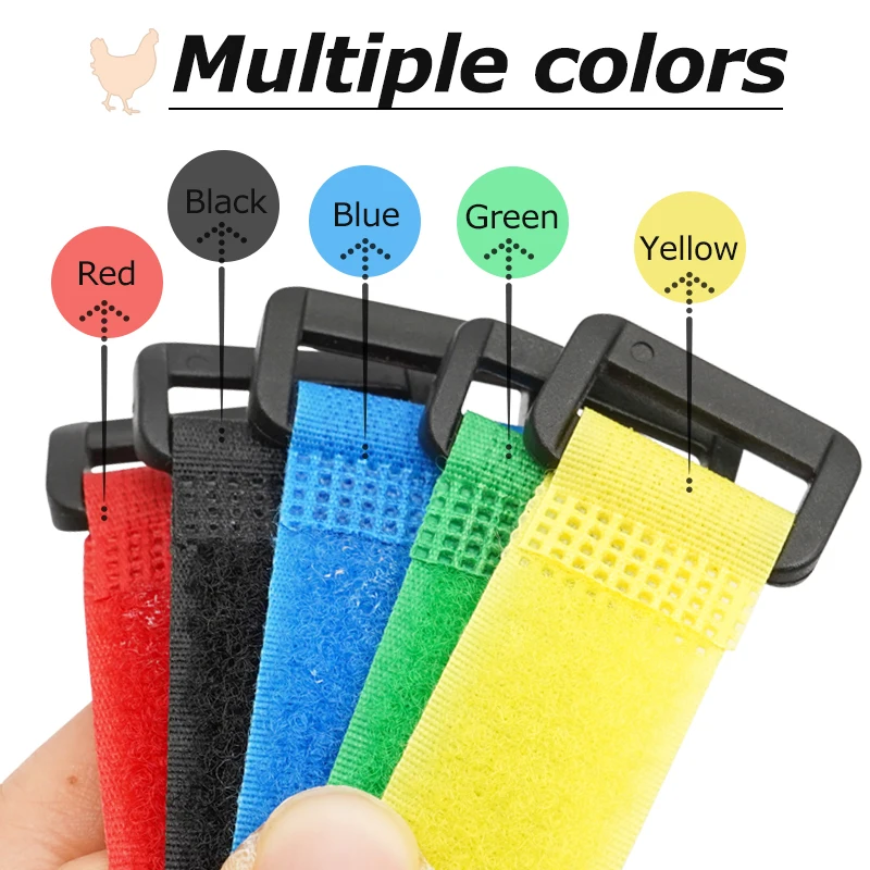 10pcs Anti Crowing Chicken Collar Crow Rooster Neck Belt Rooster Collar adjustable size Farm Chicken identification neck ring