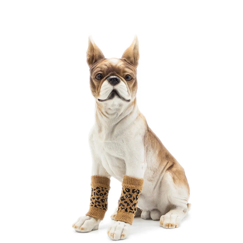 Anti-Dirty Knee Pad for Dogs and Cats, Leg Cover, Puppy Protector, Small and Medium Pet, Anti-Dirty, Winter Warm, S-XL Size, 4 P
