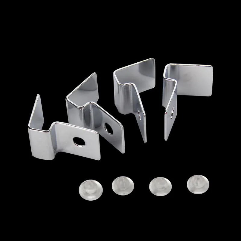 4Pcs Stainless Steel Aquarium Fish Tank Glass Cover Support Non-Slip Holders Aquarium Accessories Universal Lid Clips 5-19mm
