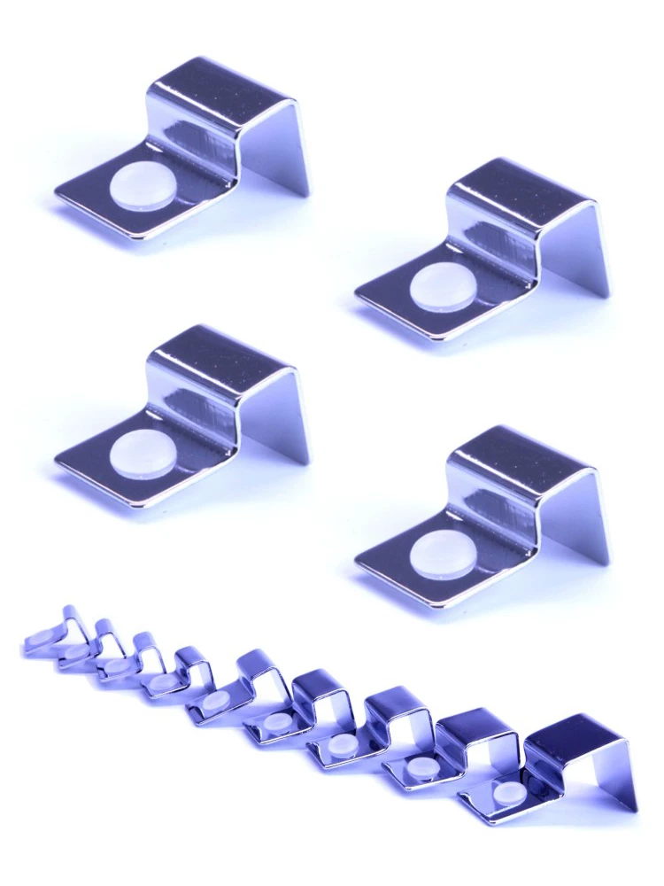 4Pcs Stainless Steel Aquarium Fish Tank Glass Cover Support Non-Slip Holders Aquarium Accessories Universal Lid Clips 5-19mm