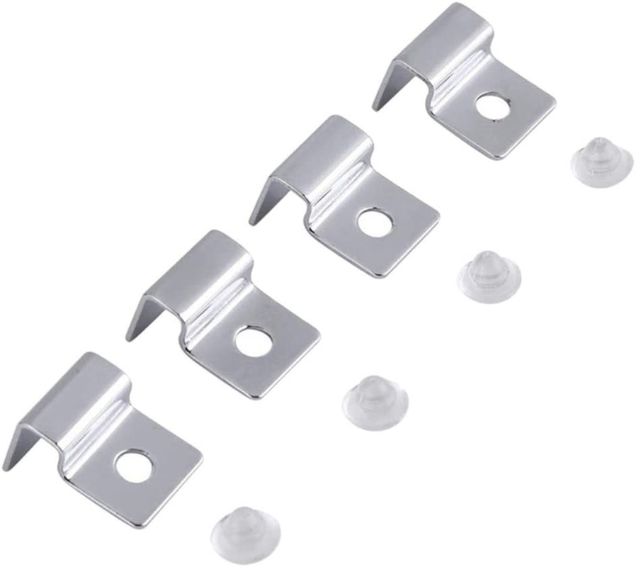 4Pcs Stainless Steel Aquarium Fish Tank Glass Cover Support Non-Slip Holders Aquarium Accessories Universal Lid Clips 5-19mm