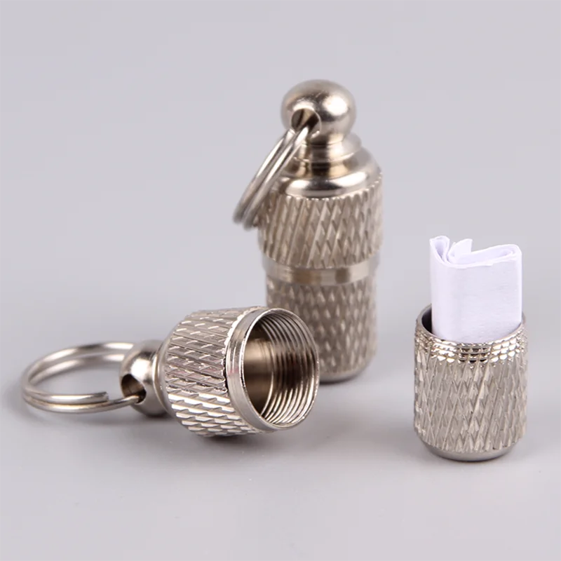 Dog Cat Storage Tube Anti Lost Address Label Pet Name Address ID Tags Mini Metal Collar Tube Necklace Pendants Pitbull Collars