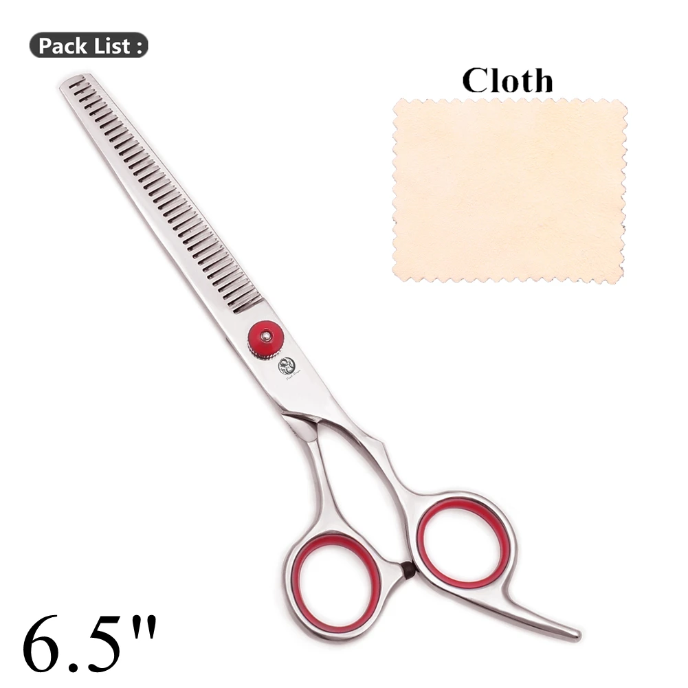 Purple Dragon Dog Grooming Scissors 6.5" 7" Straight Scissors Thinning Shears Professional Pets Shears Curved Scissors Z4001