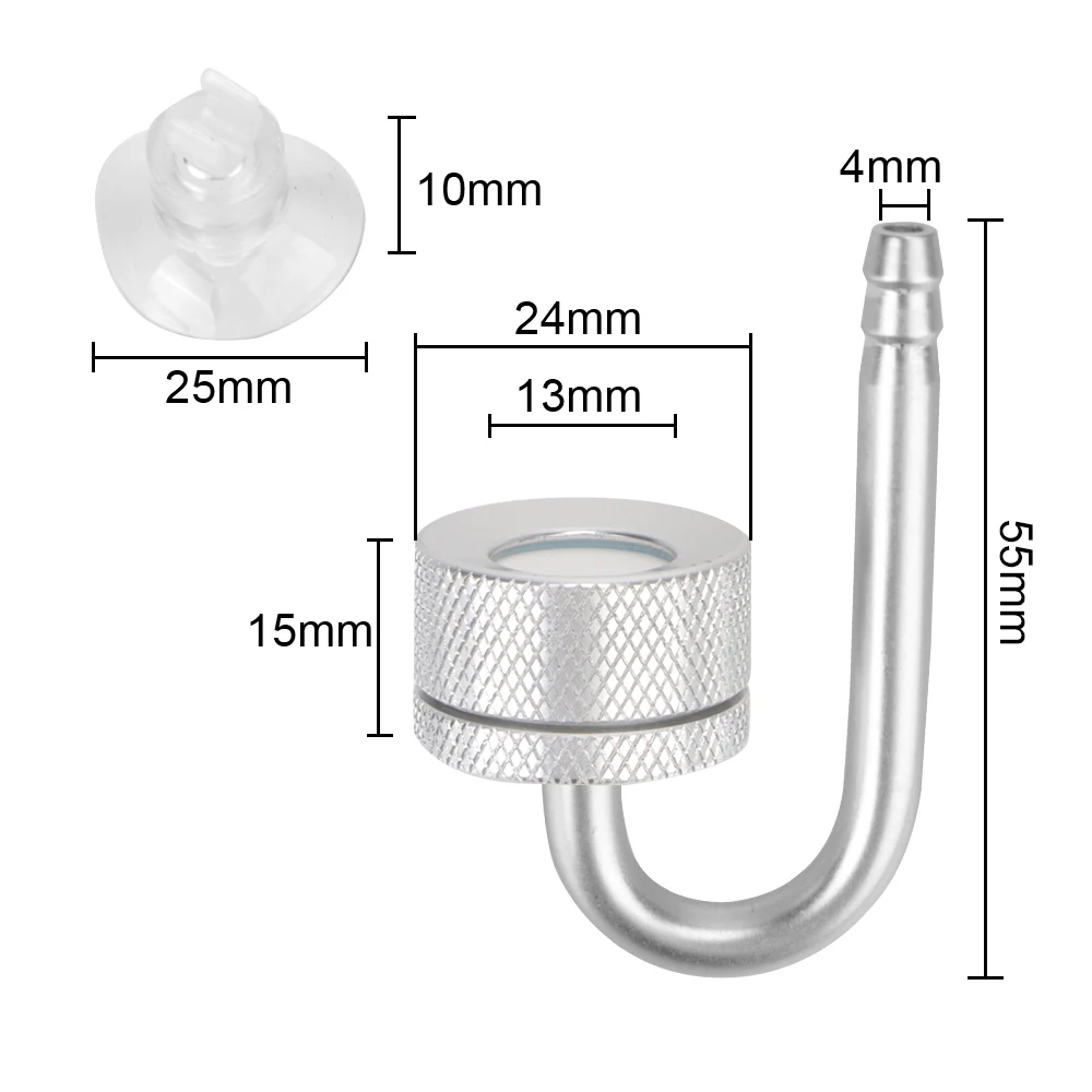 CO2 Generato With Suction Cup Fish Tank Bubble Atomizer Aquarium Accessoires For Aquatic Plant Growth Aquarium CO2 Diffuser
