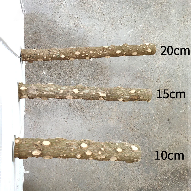 10/15/20cm Birds Accessories Equipment for Parrots Supplies Pet Raw Wood Tree Branch Stand Rack Perches Chew Bite Toys Stick