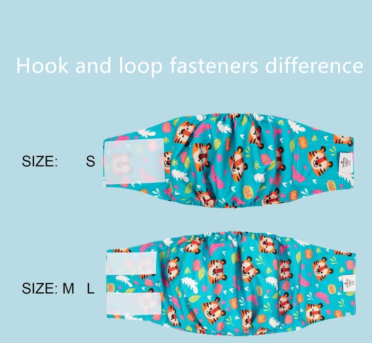 (3pcs per pack) CuteBone Reusable Male Dog Diapers Washable Dog Belly Bands for Male Dogs Wraps Doggie Diapers