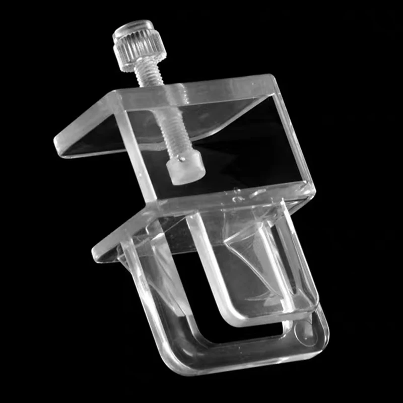 6Pcs Aquarium Fish Tank Anti-Jump Net Clamp Holder Plastic Transparent Fixed Clip Aquarium Cover Clips Aquarium Accessories