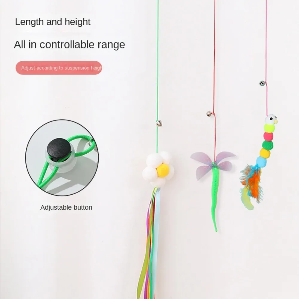 Cat Elastic Rope Hanging Door Teaser Cat Stick Pet Swing Cat Toy Hanging Cat Toy