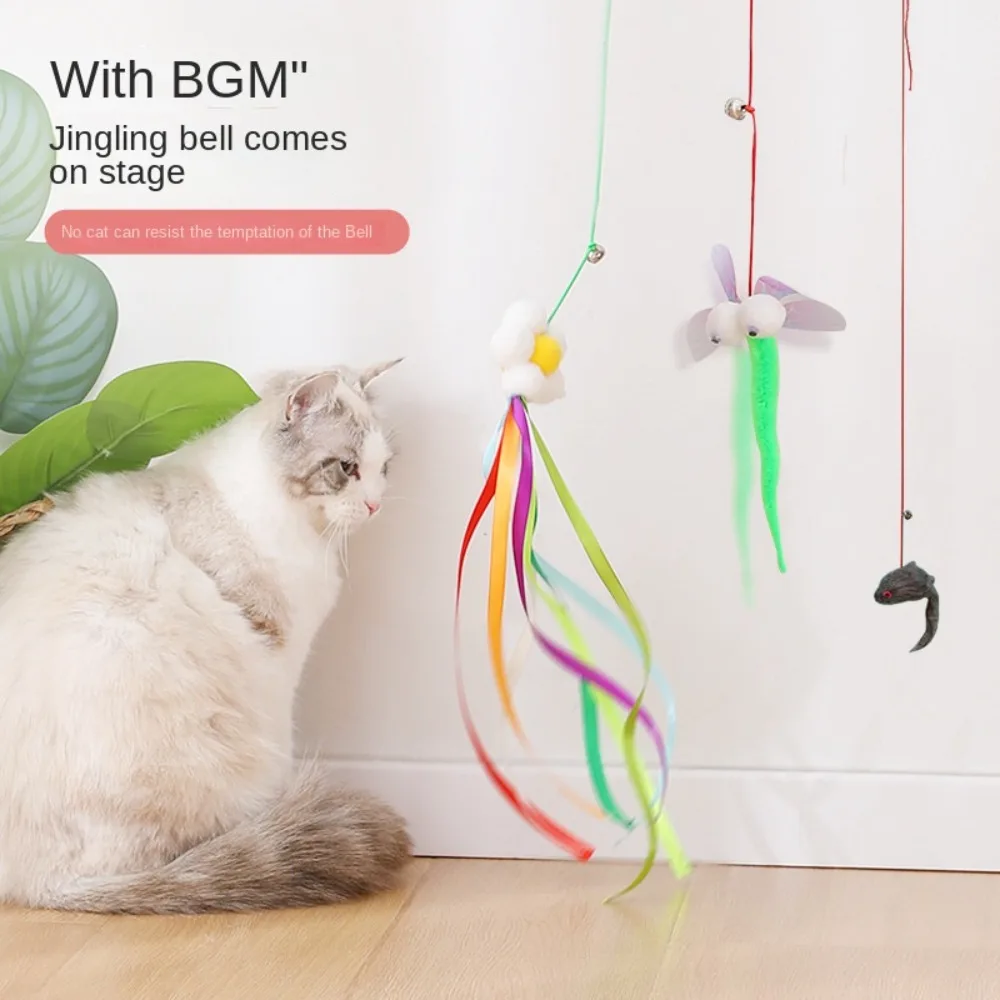 Cat Elastic Rope Hanging Door Teaser Cat Stick Pet Swing Cat Toy Hanging Cat Toy