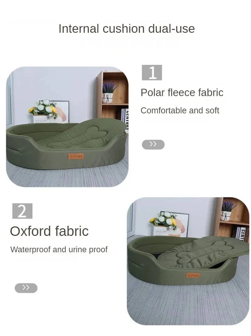 Dog Cushions Winter Pet Bed Sofa Large Dogs Fluffy Medium Blanket Pets Accessories Mat Products Puppy Supplies Cats Small Big