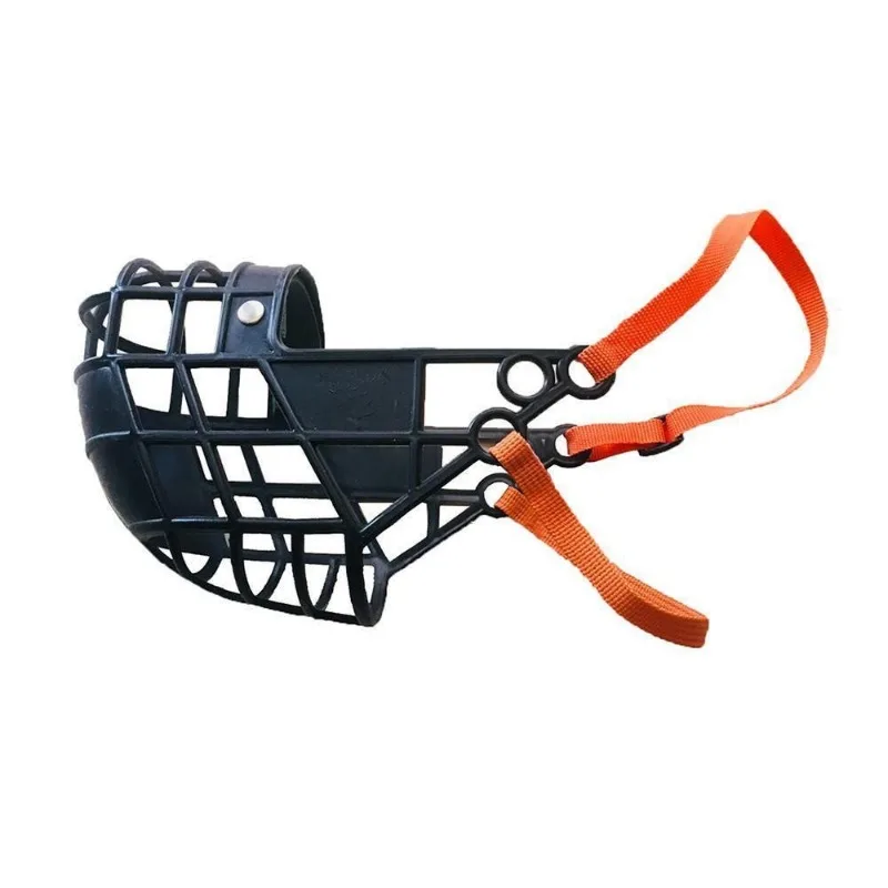 Adjustable Dog Muzzle Plastic Mask Anti-Barking Bite Mouth Cover for Small/Medium/Large Greyhound-Random Colors