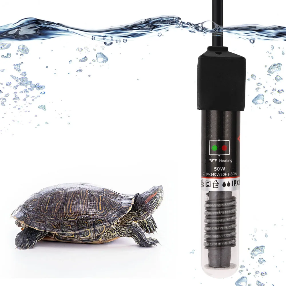 Mini Heating Rod 26°C Intelligent Constant Temperature Turtle Tank Aquarium Ultra-Short Glass Heating Rod Fish Tank