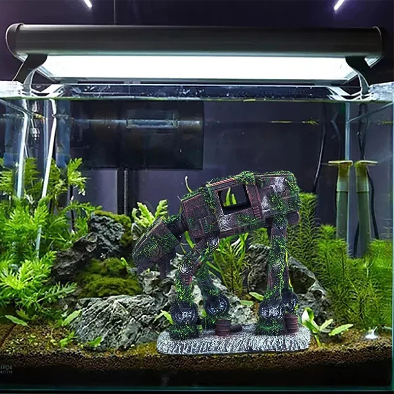 Fish Tank Landscaping Decoration Fish Shrimp Play Hiding Cave Creative Aquarium Ornament Crafts Turtle Tank Decor Accessories