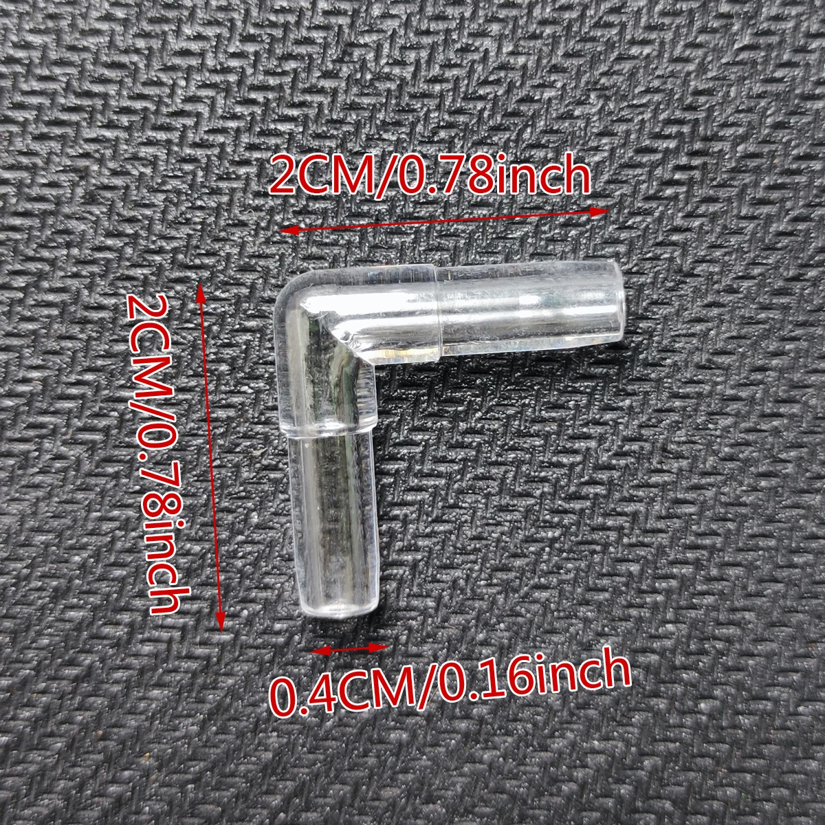 20pcs 4mm Aquarium Fish Tank Air Pump Connector L Shaped Connector Control Valve Air Pipe Tube Joints Connectors Accessories