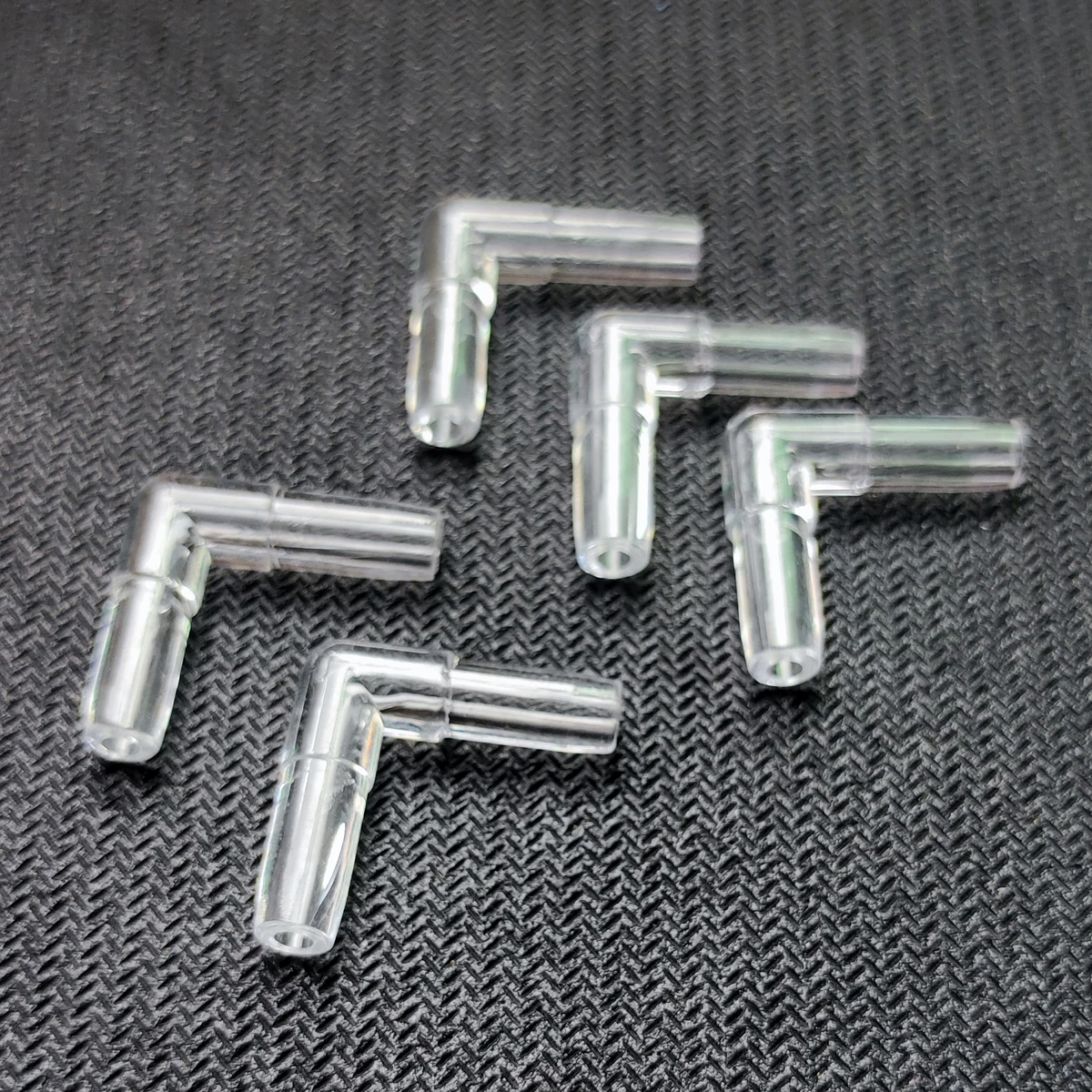 20pcs 4mm Aquarium Fish Tank Air Pump Connector L Shaped Connector Control Valve Air Pipe Tube Joints Connectors Accessories