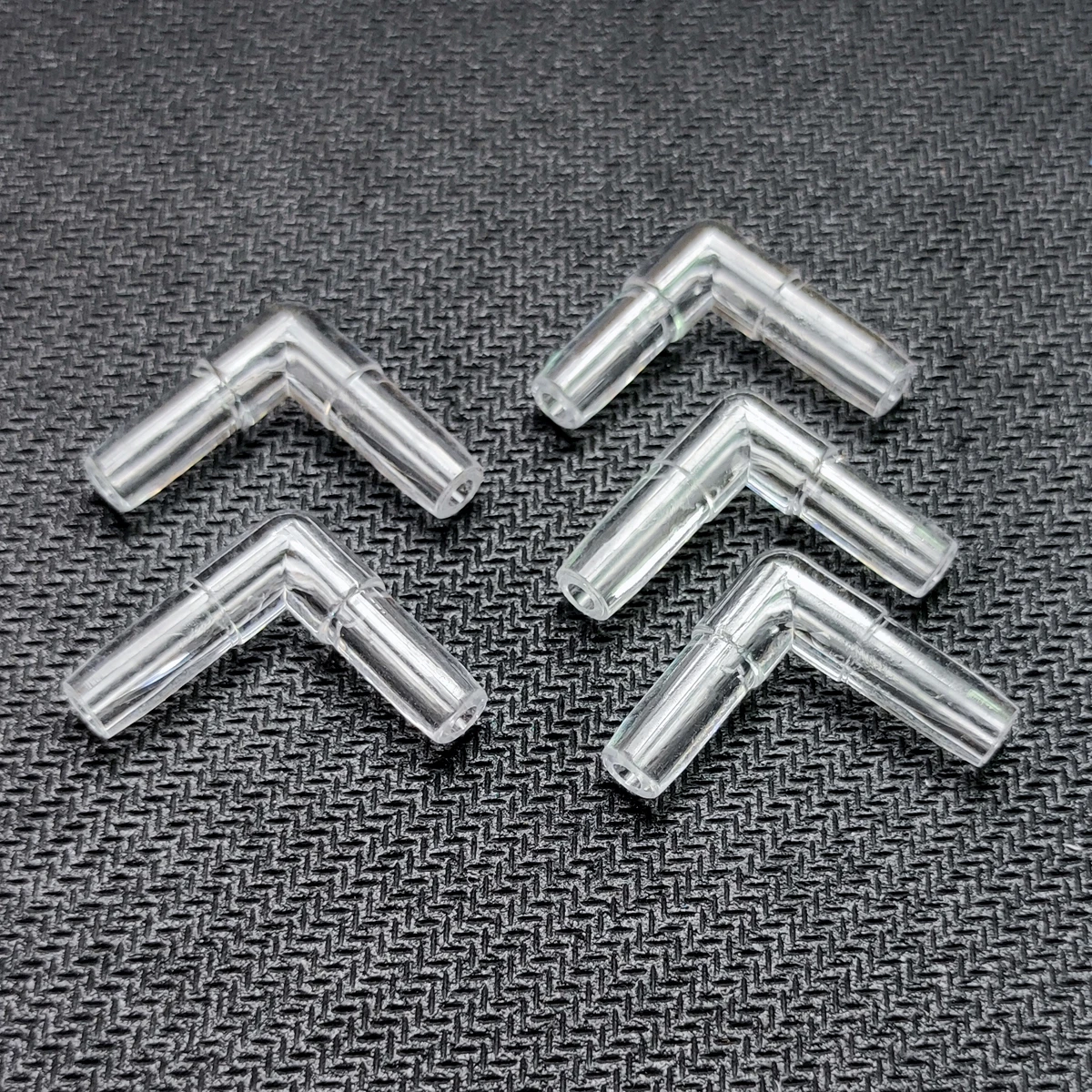 20pcs 4mm Aquarium Fish Tank Air Pump Connector L Shaped Connector Control Valve Air Pipe Tube Joints Connectors Accessories
