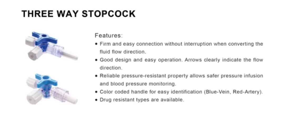 10pcs/30pcs/50pcs/100 Pet Medical EO Sterile 3 Way Tube Connector Stopcock With Luer Lock Valve Three Way Stop Cock Of Hospital