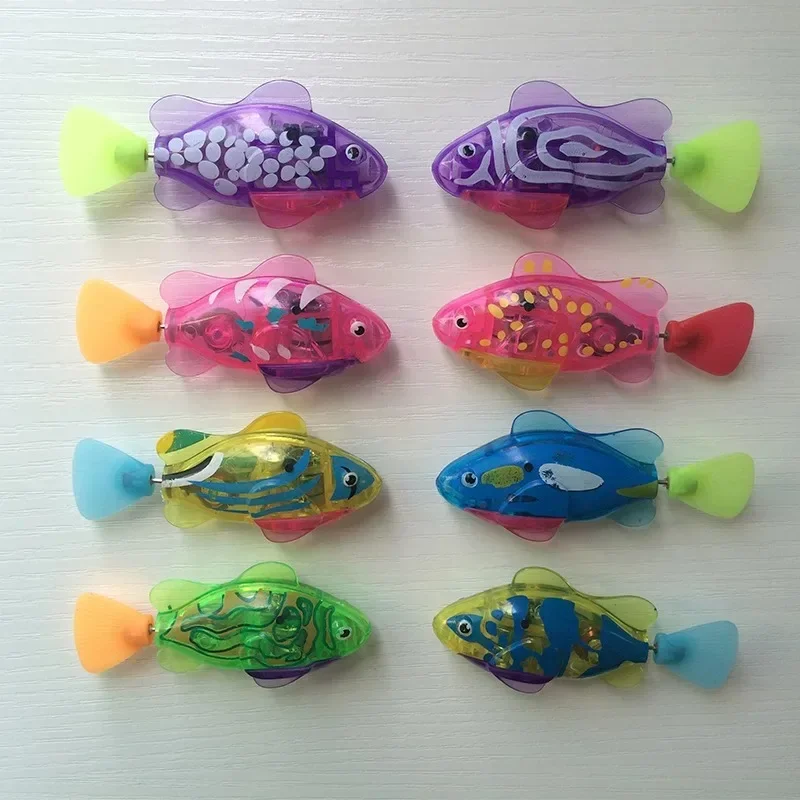 Cat Toy LED Inductive Interactive Swimming Robot Fish Toys Glowing Electric Fishs Stimulate Kitten Hunting Instinct Pet Products