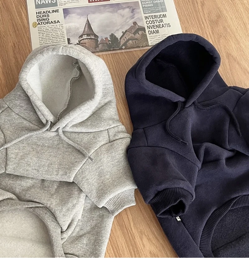 Warm Dog Hoodies Soft Fleece Pet Clothes for Small Medium Dogs Comfortable Puppy Clothes Yorkshire Chihuahua Costumes Pet Supply