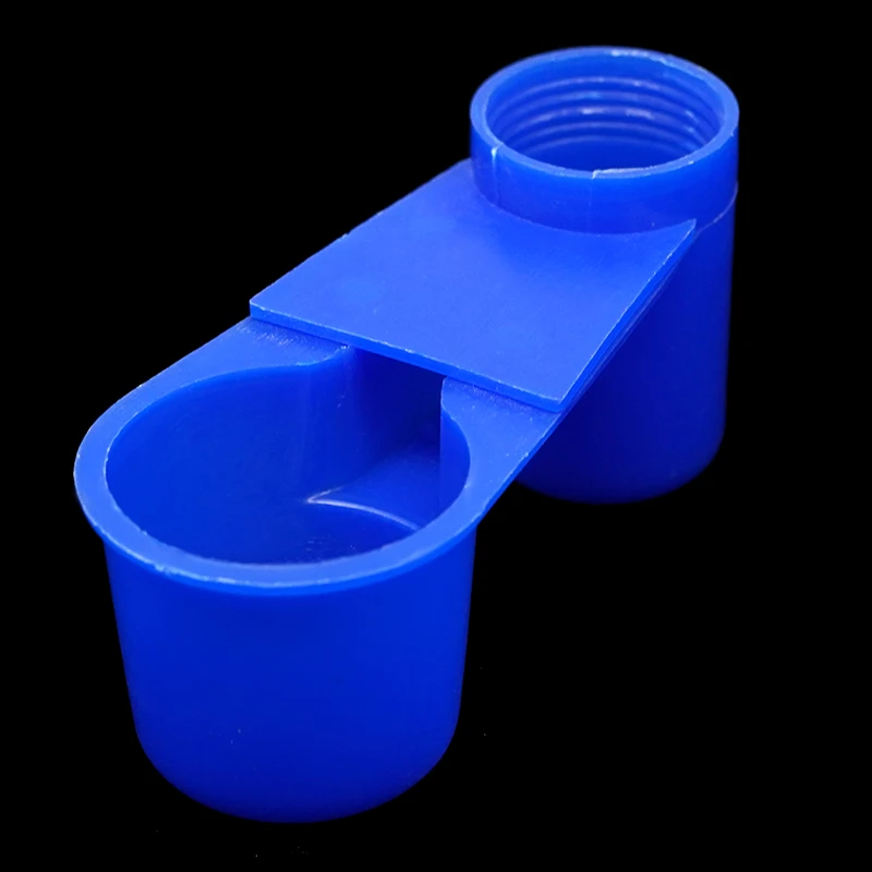 5/10/20Pcs Bird Quail Drinker Cups Water Bottle Cup Cat Chicken Pigeon Parrot Hamster Double Nozzle Water Guide For Bird Tools