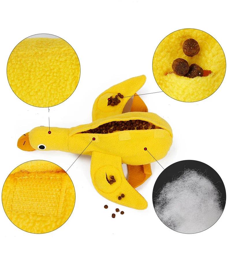 Quacky Delight Snack Dispenser - Squeak Toys for Puppy Training, Interactive Play, Mental Stimulation - Durable, Easy-to-Clean