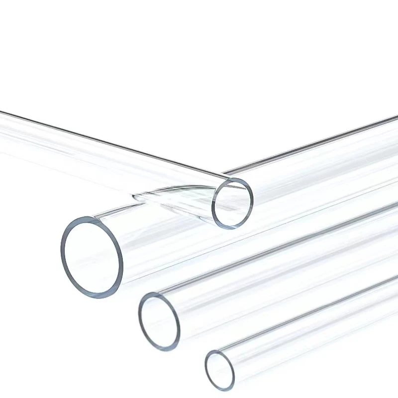 High Transperant Aquarium Water Pipe PETG Acrylic Hard Tube Transparent Rigid Tubing OD 6mm 8mm 10mm 12mm 50CM Clear 5Pcs/lot