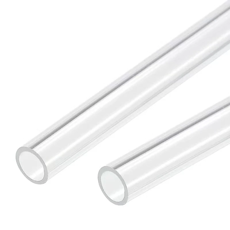 High Transperant Aquarium Water Pipe PETG Acrylic Hard Tube Transparent Rigid Tubing OD 6mm 8mm 10mm 12mm 50CM Clear 5Pcs/lot