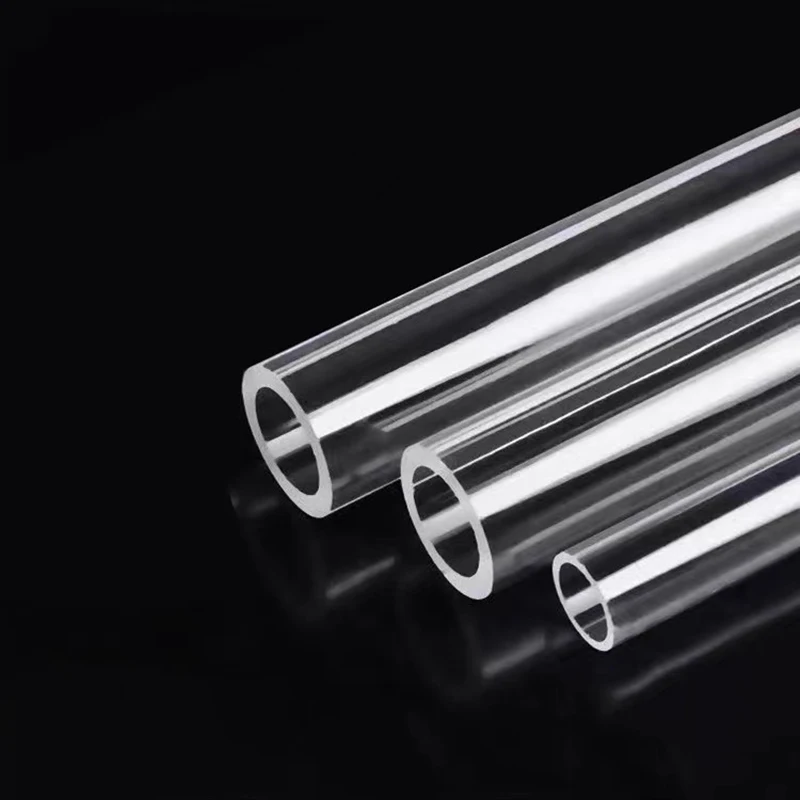 High Transperant Aquarium Water Pipe PETG Acrylic Hard Tube Transparent Rigid Tubing OD 6mm 8mm 10mm 12mm 50CM Clear 5Pcs/lot