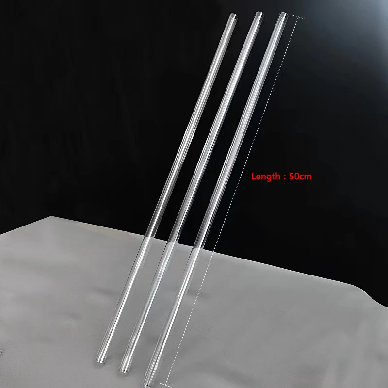 High Transperant Aquarium Water Pipe PETG Acrylic Hard Tube Transparent Rigid Tubing OD 6mm 8mm 10mm 12mm 50CM Clear 5Pcs/lot
