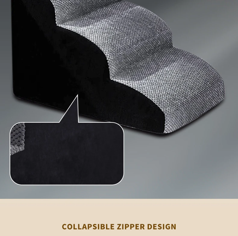 Pet 2/3 Step Dog Stair Cat Pet Ramp Ladder Washable Non Slip Removable Memory Foam Pet Products Ramp for Dog Pet Stairs for Dogs
