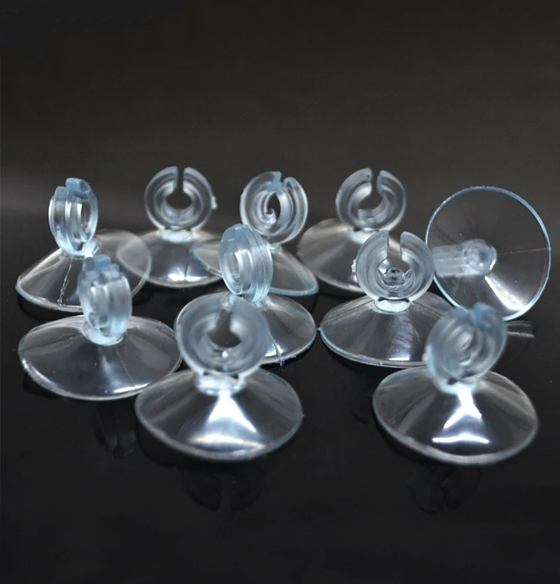 5pcs Aquarium Sucker Suction Cup For 4mm Air Line Pipe Tube Wire Holder Used Sucker For Glass Surface Fish Supplies