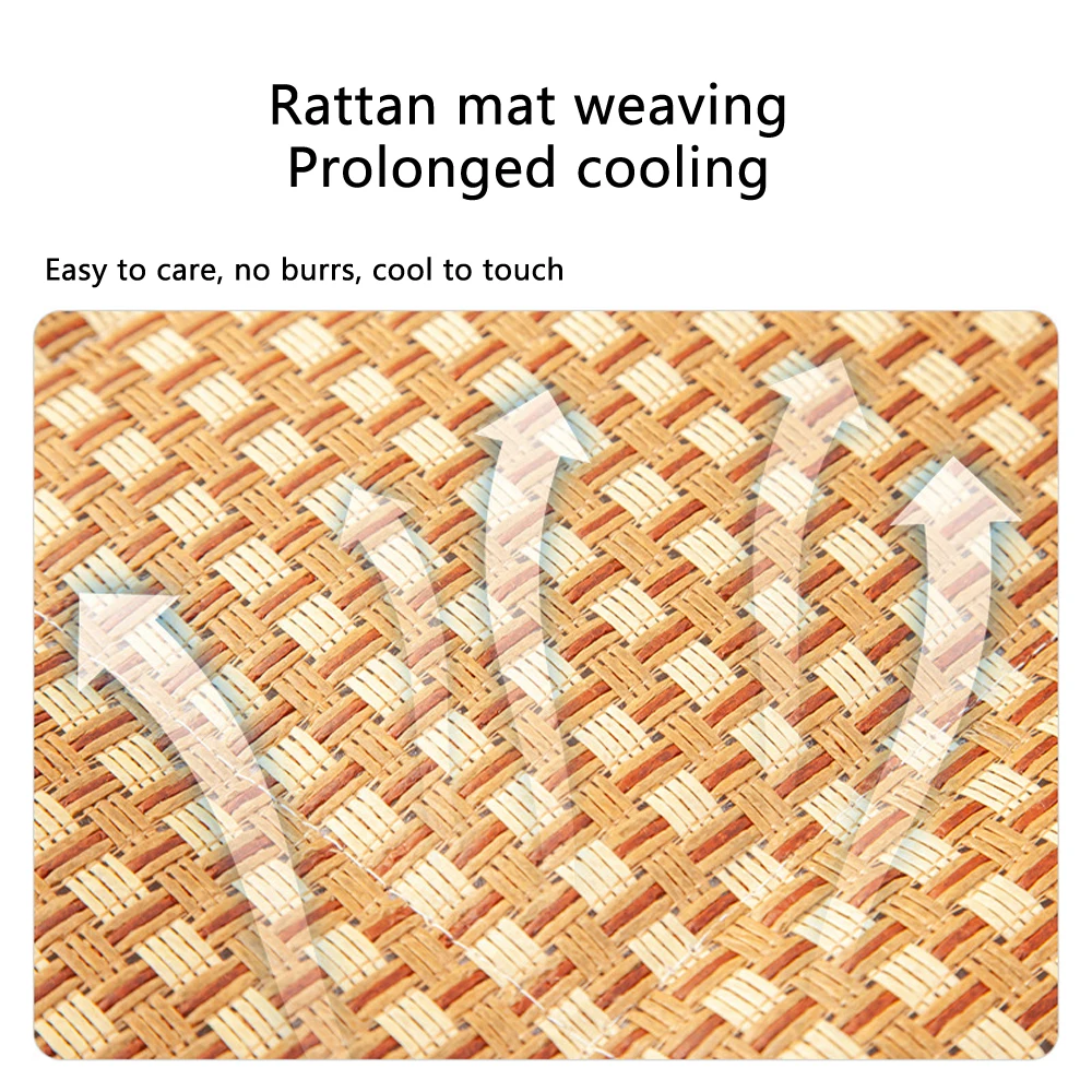 Pet Summer Mat Cute Dog Cooling Sofa Breathable Small Dog Bed Cushion Moistureproof Rattan Wear Cat Mat Accessories