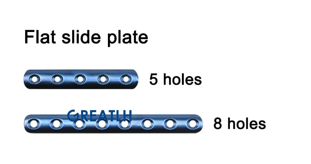 GREATLH Medical Bone Fracture Plate Reconstruction Bone Plate Titanium Small Animal Orthopedic Surgical Instruments