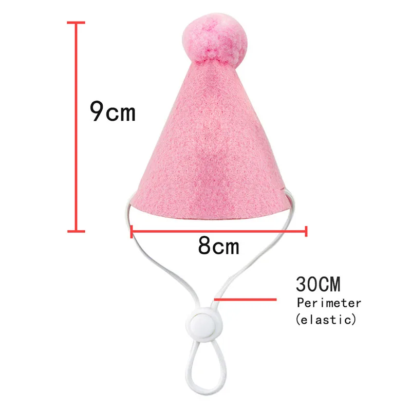 Cute Dog Cat Clothes Birthday Bib Party Hat Bandana Set Puppy Cat Adjustable Drool Scarf Pets Birthday Costume Supplies