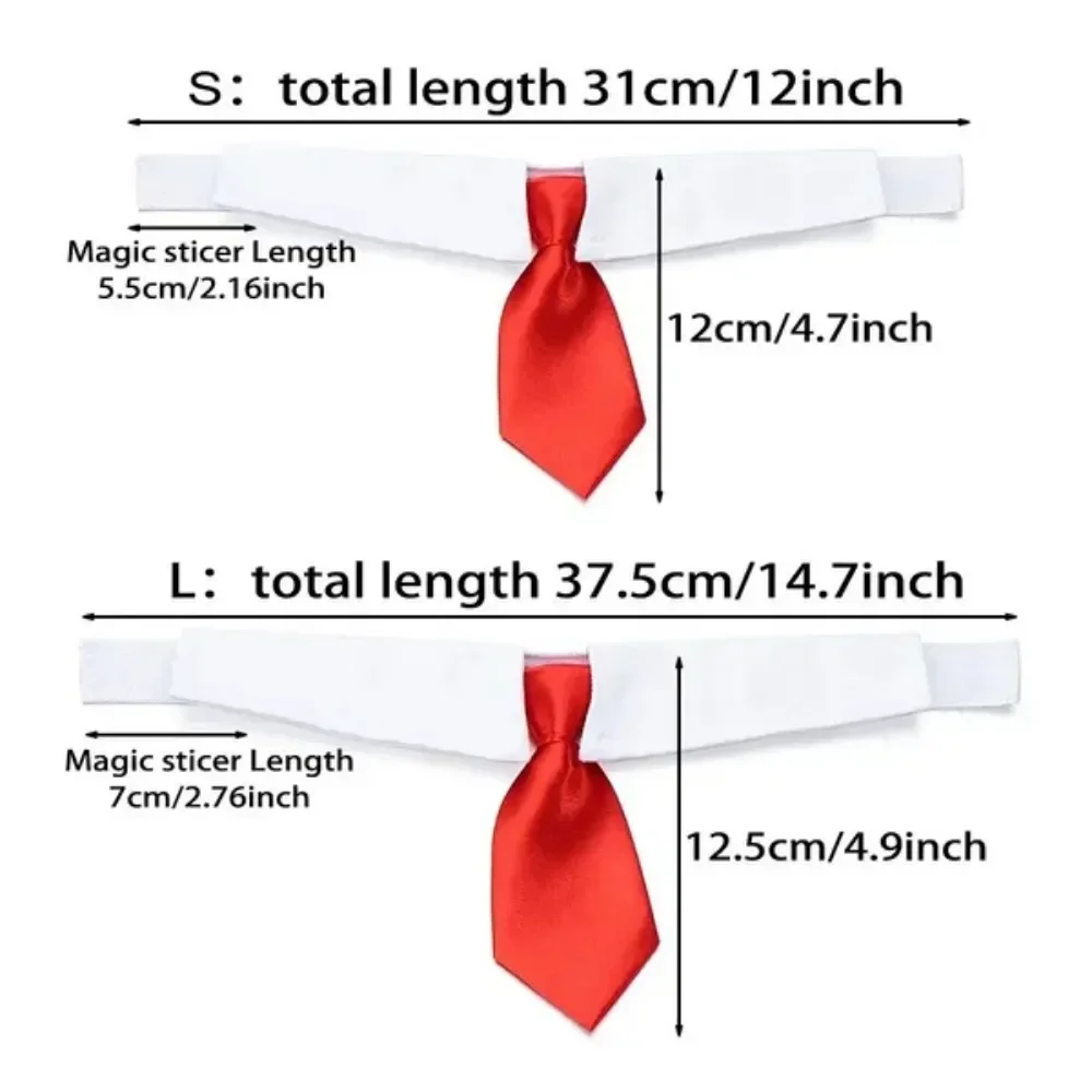 Pet Puppy Bow Tie Necktie - Adjustable Formal Dog Collar for Small Dogs and Cats, Puppy Grooming Costume Accessories