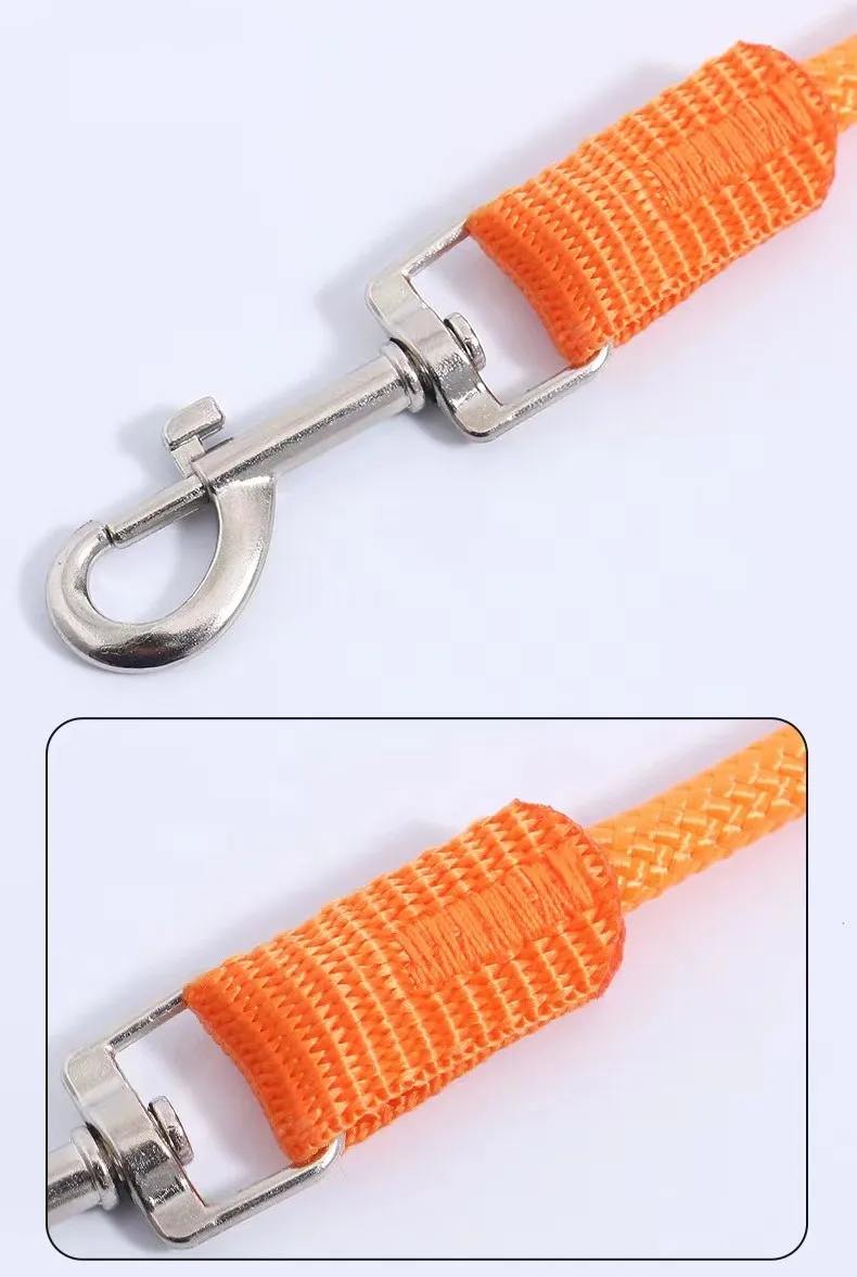 Dog Leash Colorful Long Dogs Leash 2M Pet Chain Nylon Leashes for Dog Walking Comfortabe Handle Dogs Leashes 160cm Pet Supplies